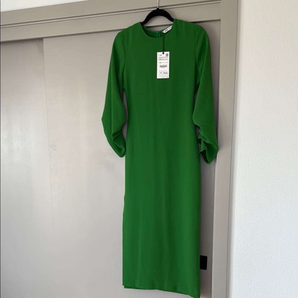 Zara Midi Green Dress